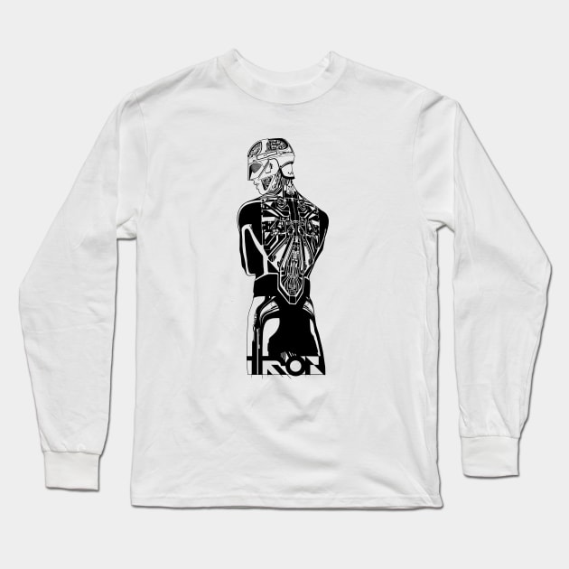 Reindeer Flotilla (Black) Long Sleeve T-Shirt by Hologram Teez